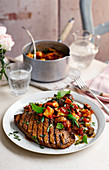 Spiced steaks with Ratatouille