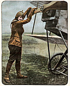 Mrs William Duffy, US aviator, illustration
