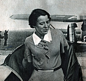 Maryse Hilsz, French aviator, illustration