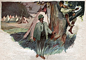 Henry Stanley, British explorer, illustration