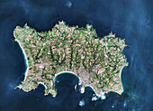 Island of Jersey in 2013, satellite image