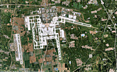 Daxing Airport, Beijing, China, in 2019, satellite image