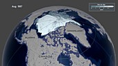 Age distribution of Arctic sea ice, 1987