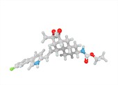 Vorapaxar molecule, illustration