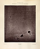 Sunspots observed by Janssen, 1893