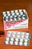 Quinine sulphate antimalarial drug