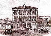 Venetian palace during Italian Revolution of 1848