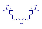 Bempedoic acid hypercholesterolemia drug molecule