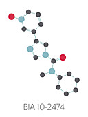 BIA 10-2474 experimental drug molecule, illustration