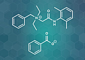 Denatonium benzoate bittering agent, illustration