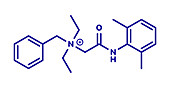 Denatonium bittering agent molecule, illustration