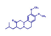 Deutetrabenazine Huntington disease drug molecule