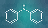 Diphenylamine antioxidant molecule, illustration