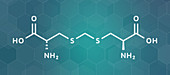 Djenkolic acid molecule, illustration
