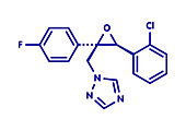 Epoxiconazole fungicide molecule, illustration