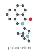 Palonosetron nausea and vomiting drug molecule, illustration