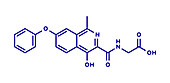 Roxadustat drug molecule, illustration