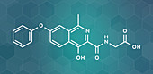 Roxadustat drug molecule, illustration