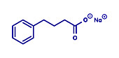Sodium phenylbutyrate urea cycle disorders drug molecule