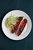 Grilled mackerel with korean chilli