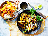 Turmeric Chicken with Carrot Noodles