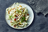 Fennel salad with apple and feta cheese