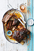 Beer and maple sticky beef short ribs