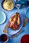 Stuffed chicken with marmalade