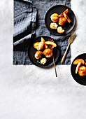 Peach and Toffee Croquembouche