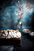 Carrot Loaf Cake With Cream Cheese Frosting Decorated With Walnuts0