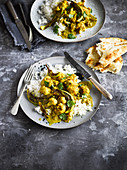 Roast cauliflower korma