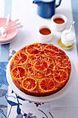 Blood orange upside down cake