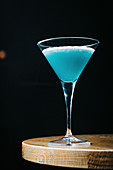 Winter blue martini