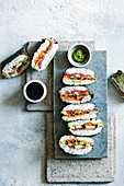 Onigirazu (sushi sandwich)