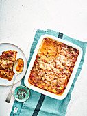 Lasagne mit Räucherwurst und Butternusskürbis