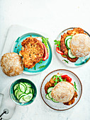 Spicy cauli steak burgers