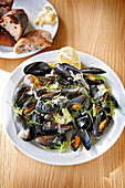 Mussels, fennel and white wine