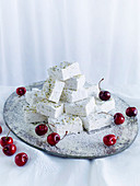 Pistaschio Marsmallows and Cherries