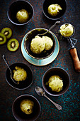 Easy kiwi sorbet