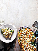 Ricotta and kale cannelloni