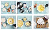 Iglu-Kuchen mit Marshmallows zubereiten