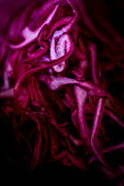 Grated red cabbage (close-up)