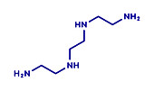 Triethylenetetramine drug molecule, illustration