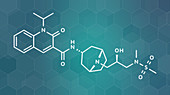 Velusetrag gastroparesis drug molecule, illustration