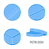 Petri dish, illustration