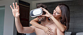 Virtual reality cybersex, conceptual image