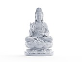 Buddha statue, illustration