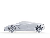 Sports car, illustration