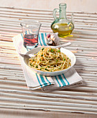 Spaghetti aglio olio mit Tabasco