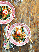 Squash steaks with chestnut and cavolo nero pilaf